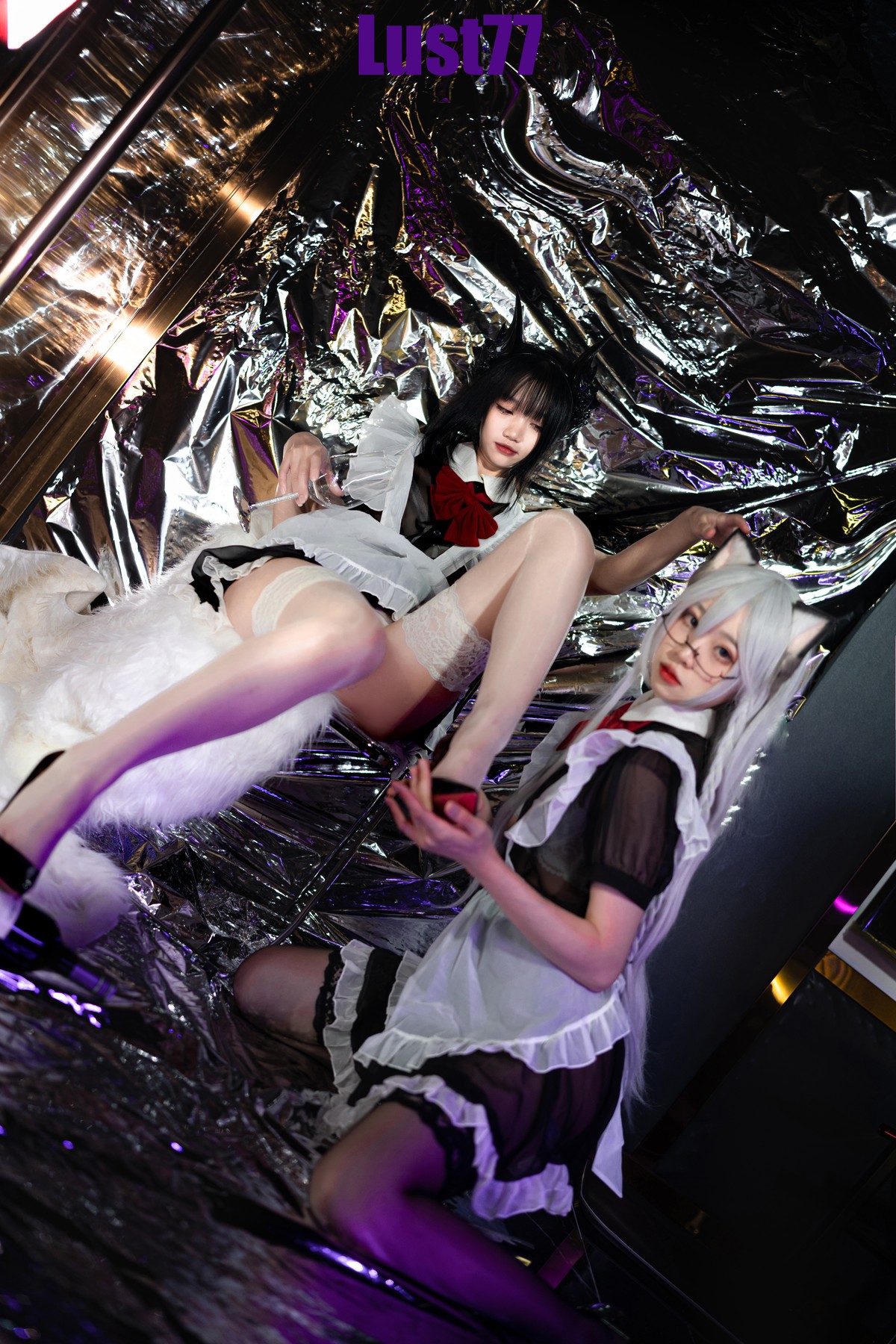 Cosplay 柒柒要乖哦 女仆の惩戒课 Set.01 16