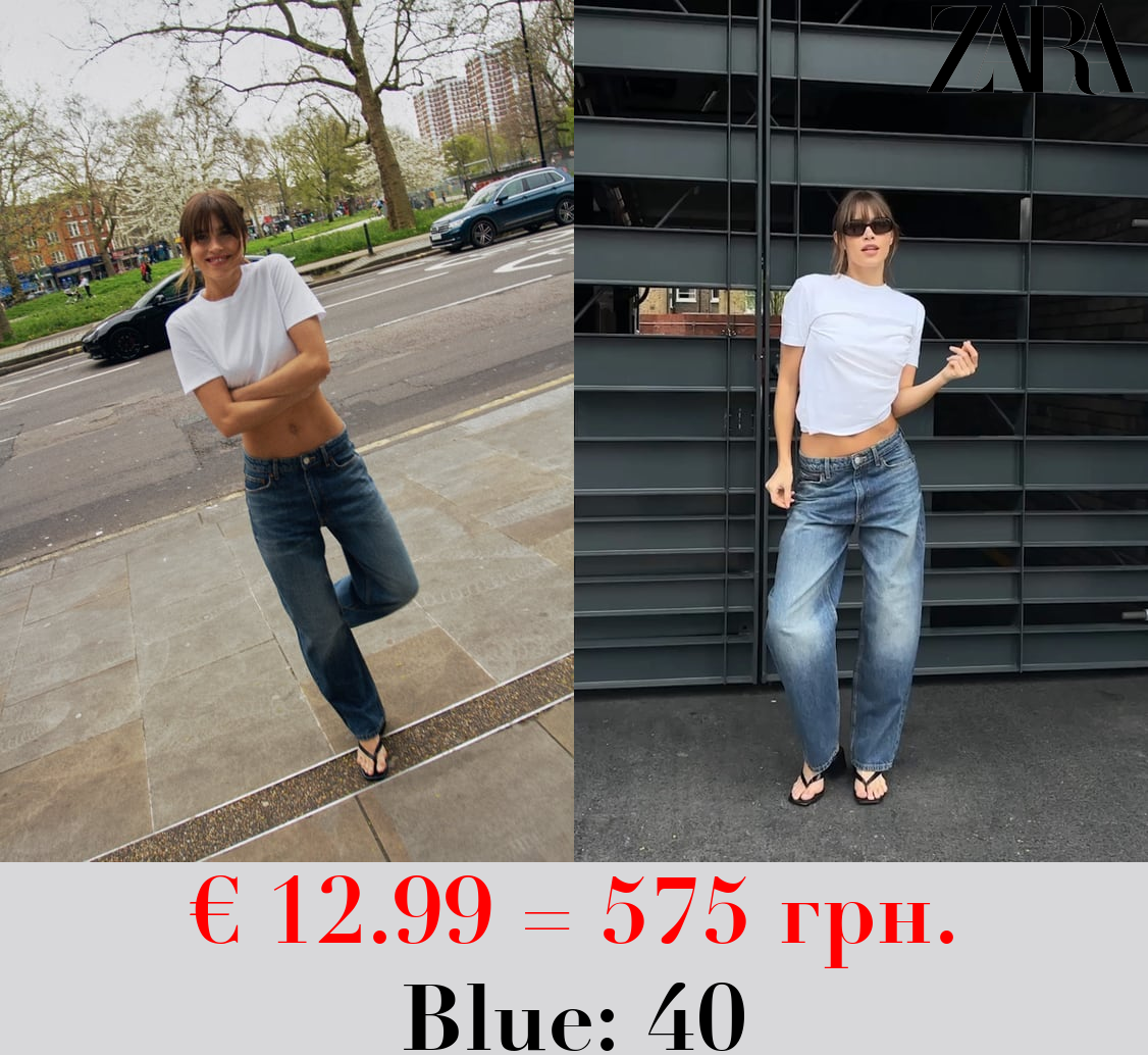 MID-RISE TAILORED BALLOON JEANS