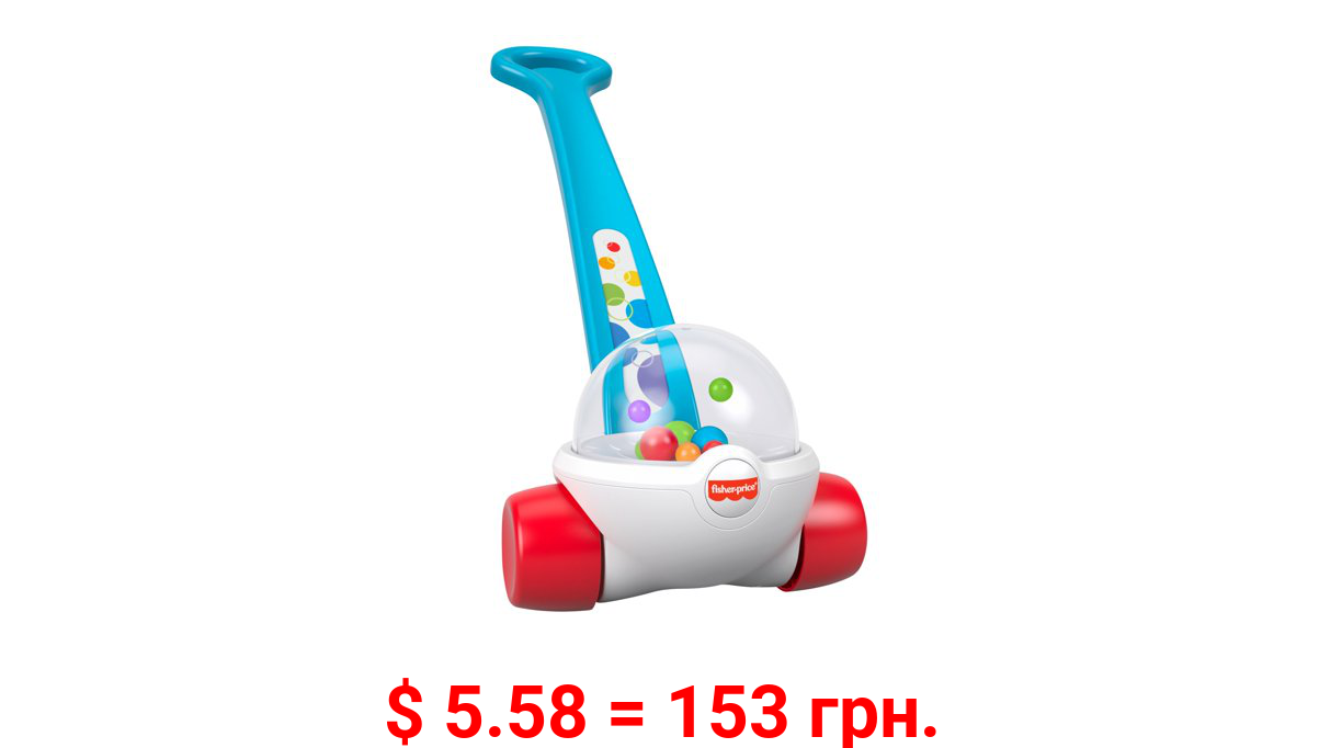 Fisher-Price Corn Popper Push Toy, Colorful with Popping Sounds