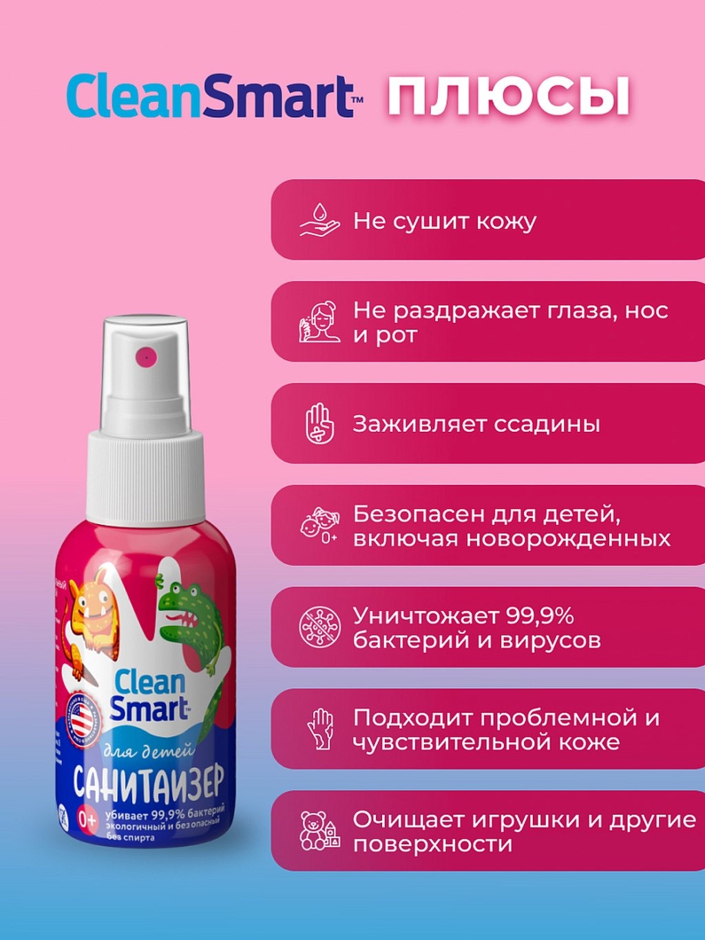 фото: Антисептик CleanSmart, взорвавший рынок в США и Европе, теперь доступен в России