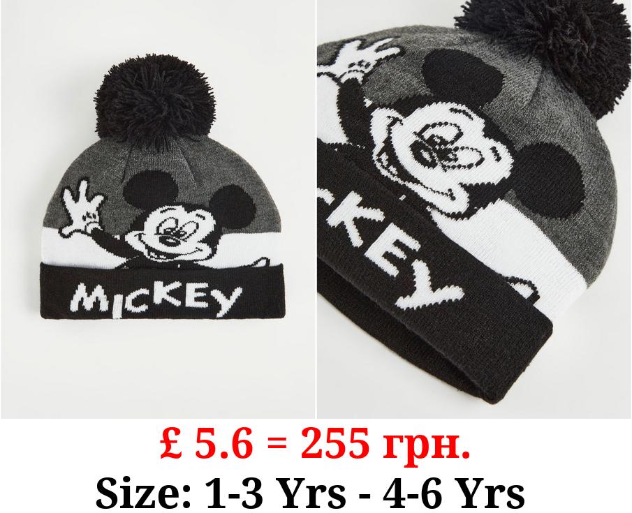 Disney Mickey Mouse Knitted Bobble Hat
