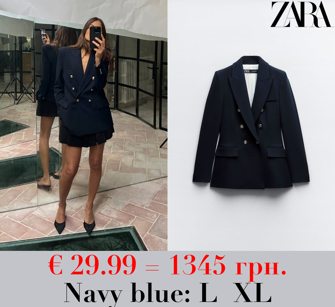 TAILORED DOUBLE-BREASTED BLAZER