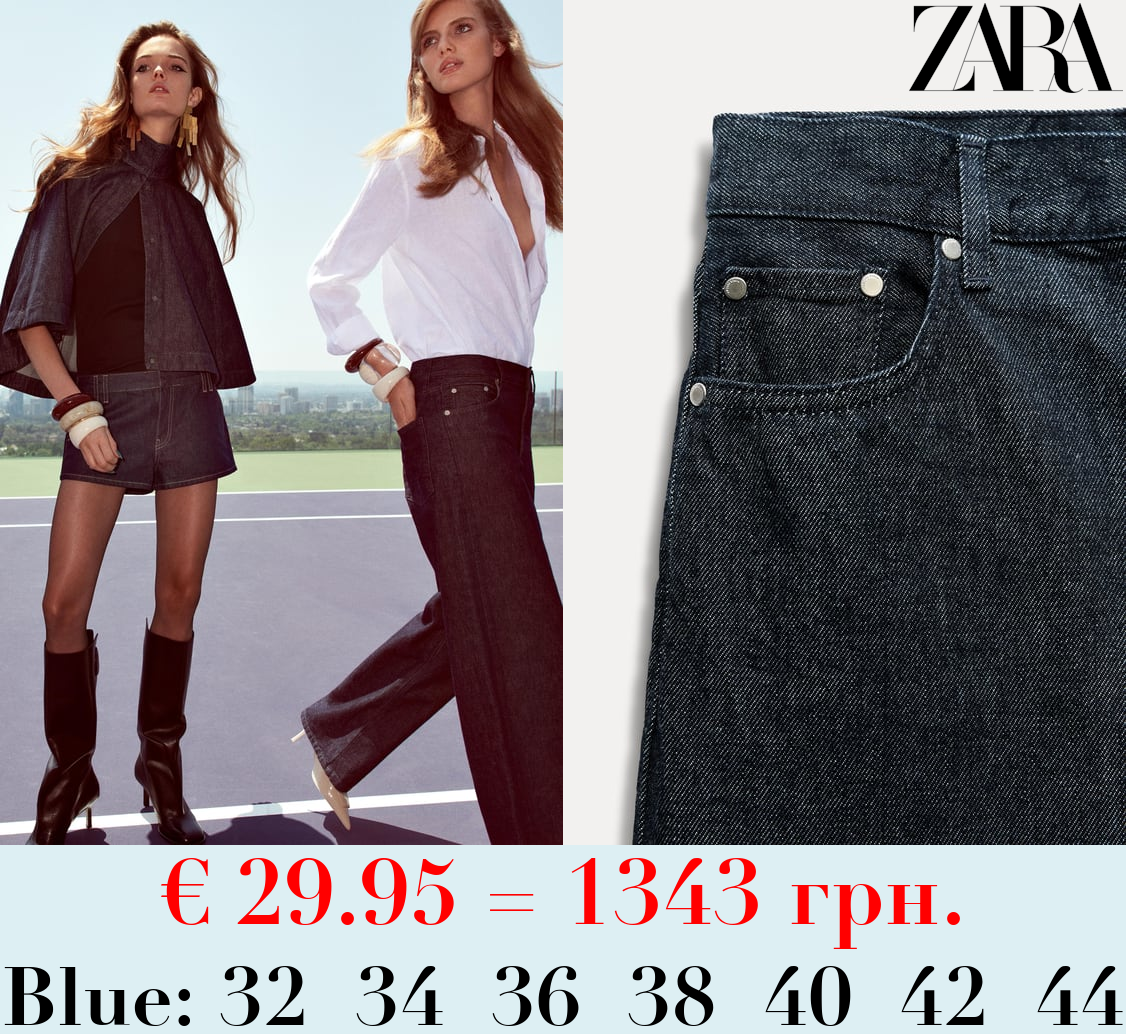 ZW COLLECTION LOOSE FIT MID-RISE JEANS