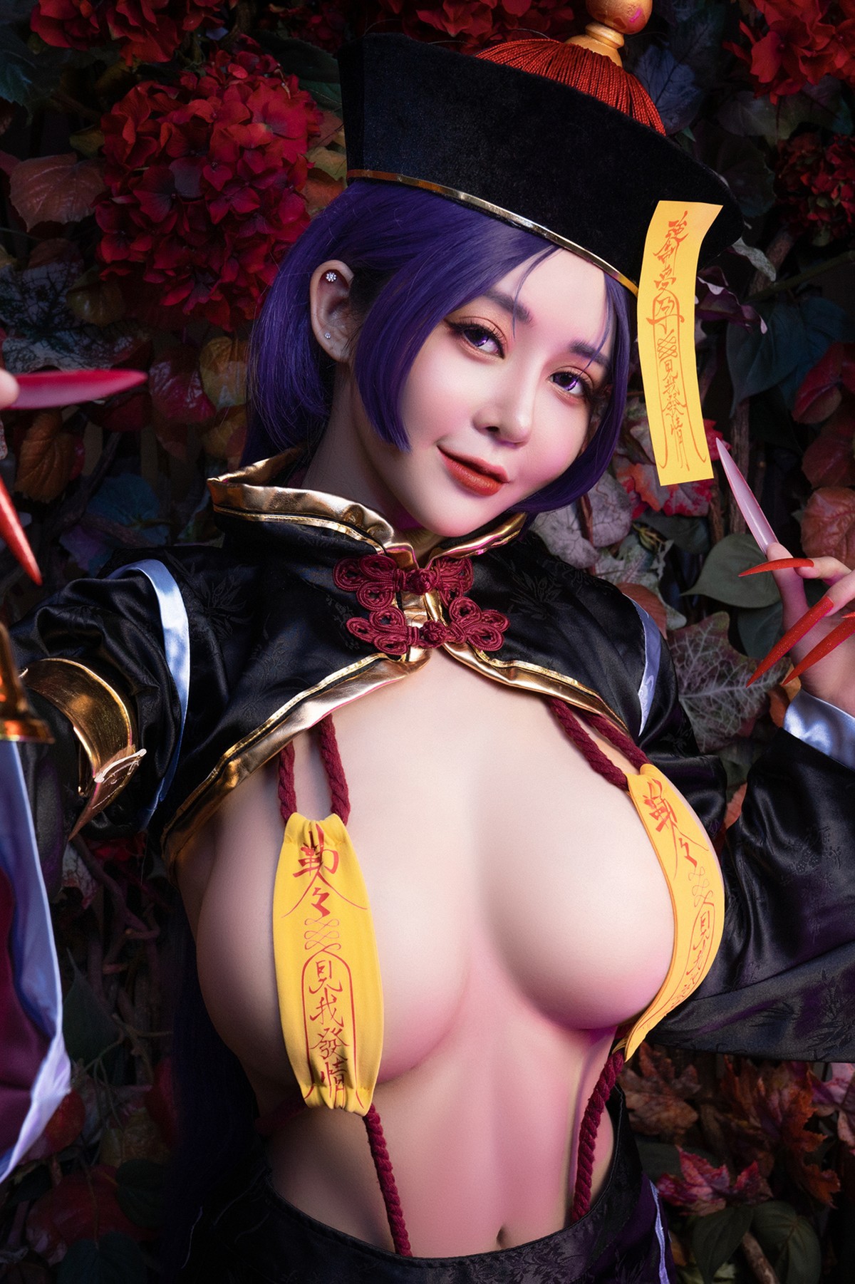 菰蒲風動縱斜影，殭屍奶光《安希》膣得液滿！見我發情——香希趕屍霊幻道士 X 最胸妖怪キョンシー Zombie sex folklore Set.01 9