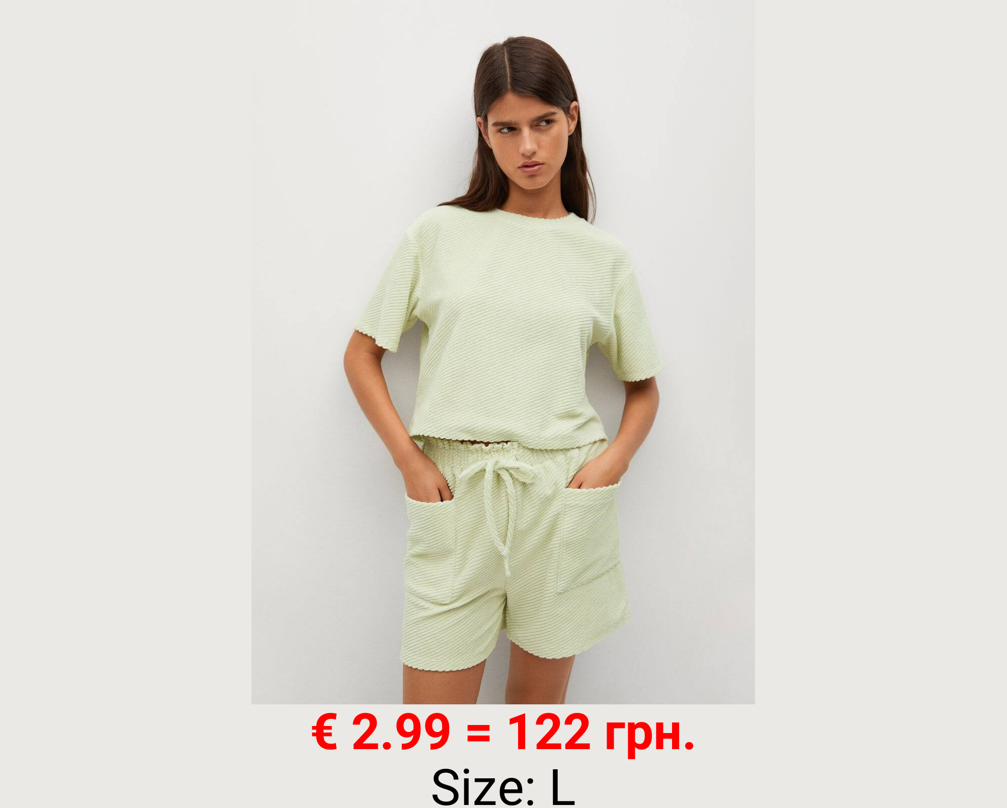 Camiseta algodón tejido toalla