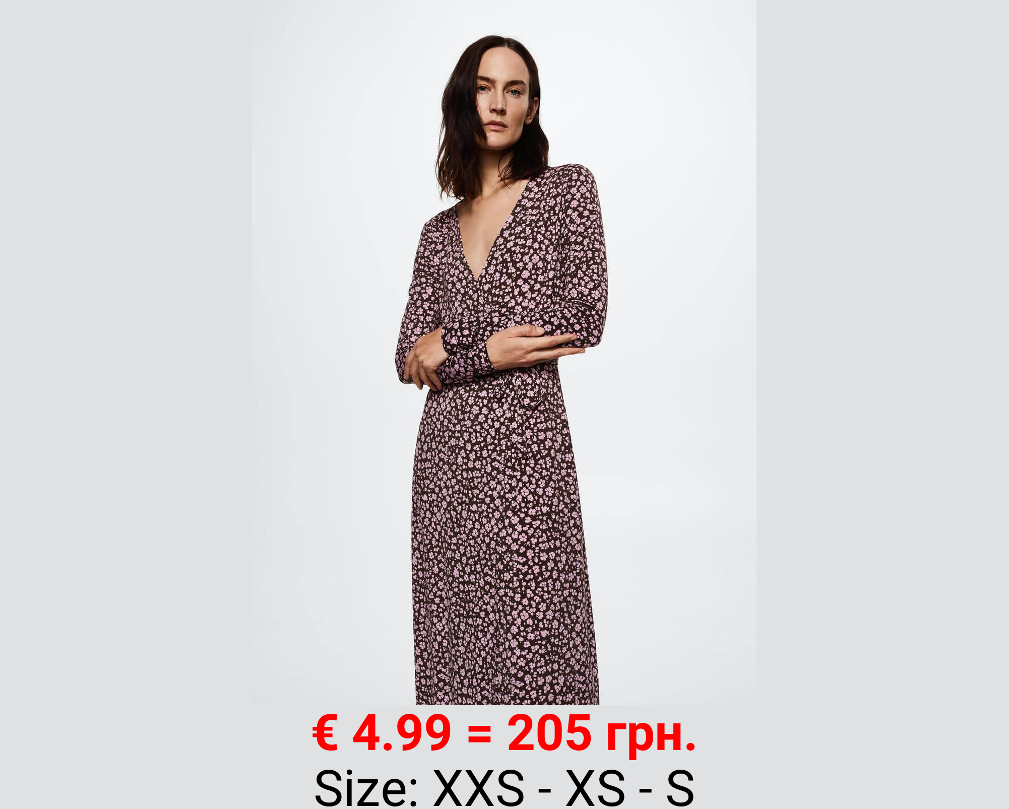 Vestido cruzado nudo