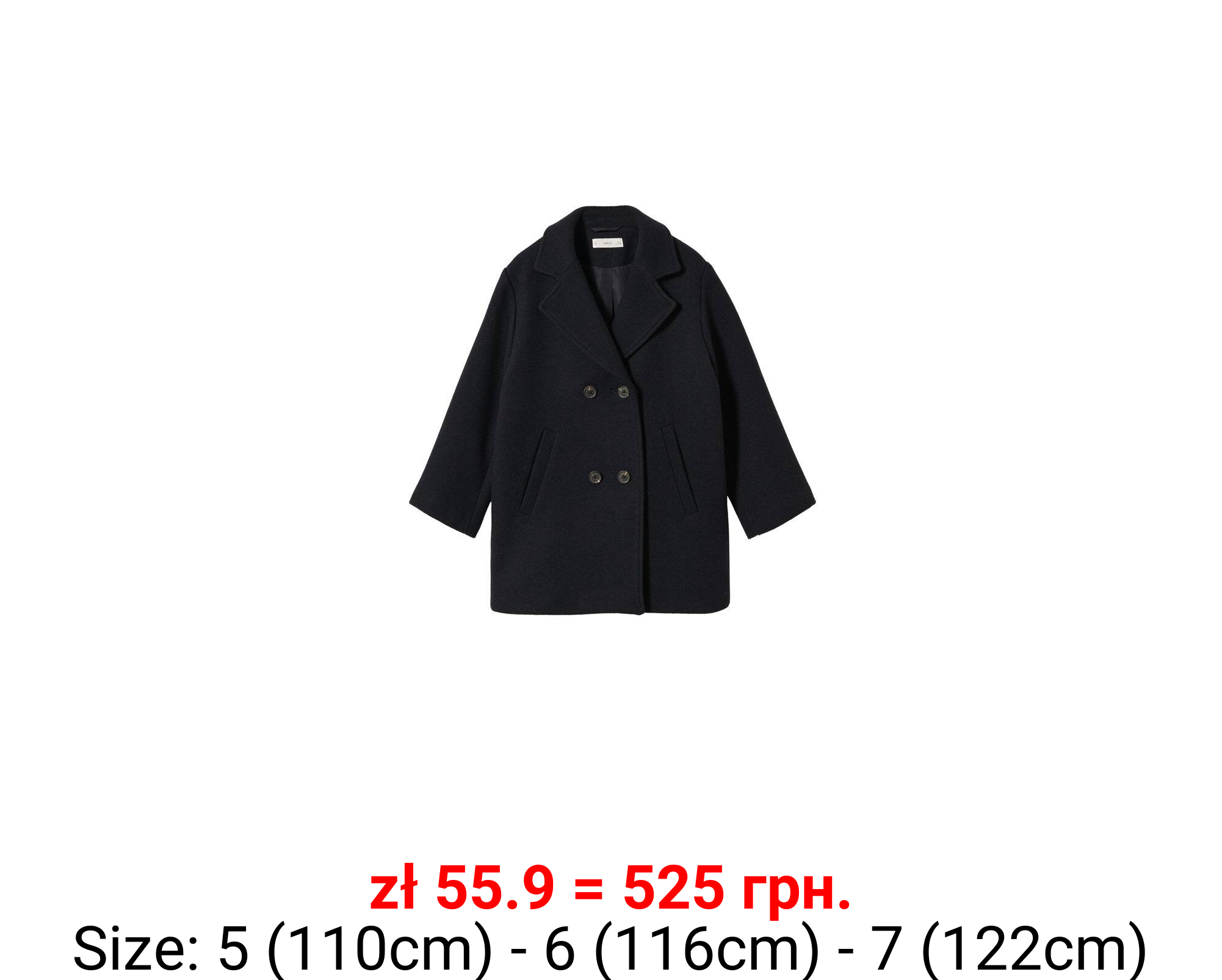 Abrigo recto solapas