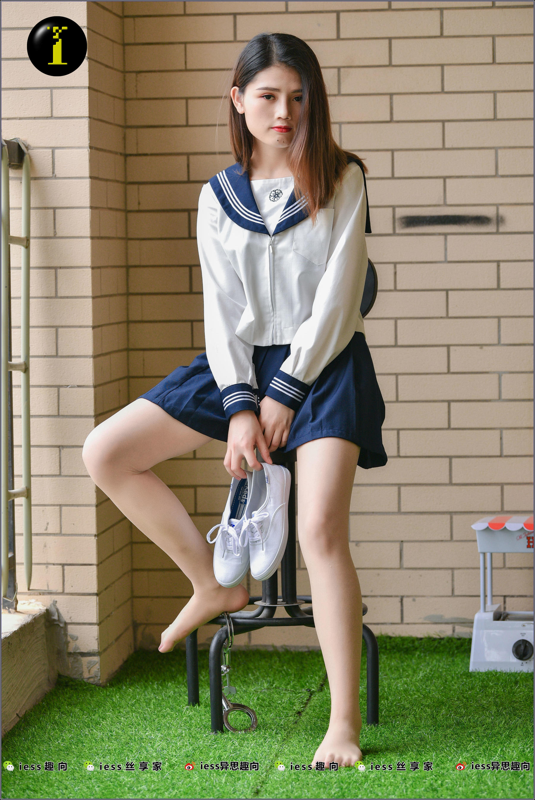[IESS普惠集]_007_模特广炎_《JK服与小白鞋》-写真图集共84P 6