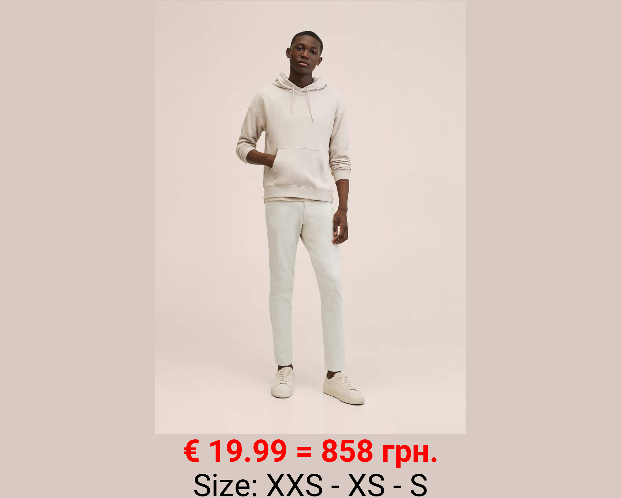 Pantalón regular fit algodón