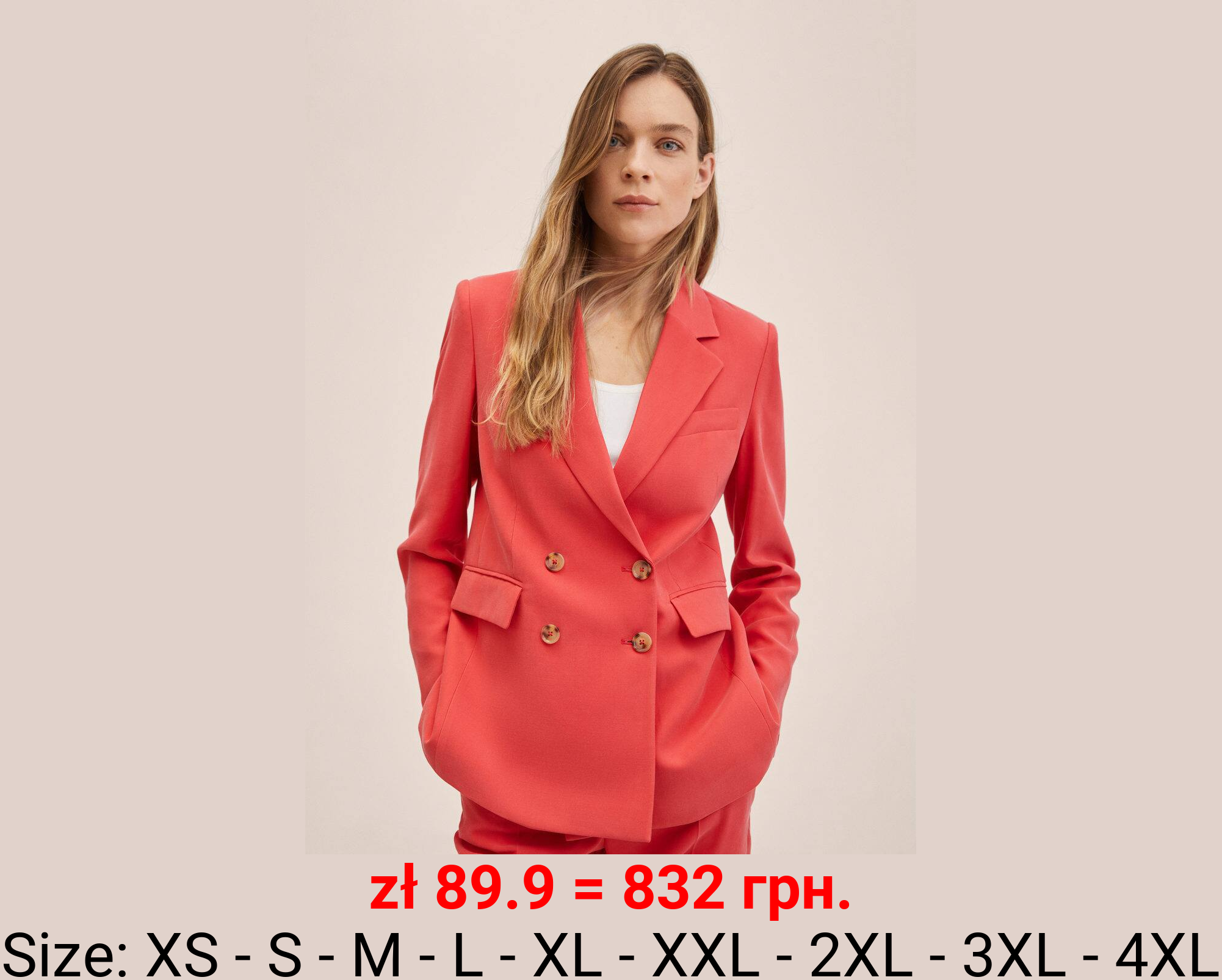 Americana traje doble botonadura