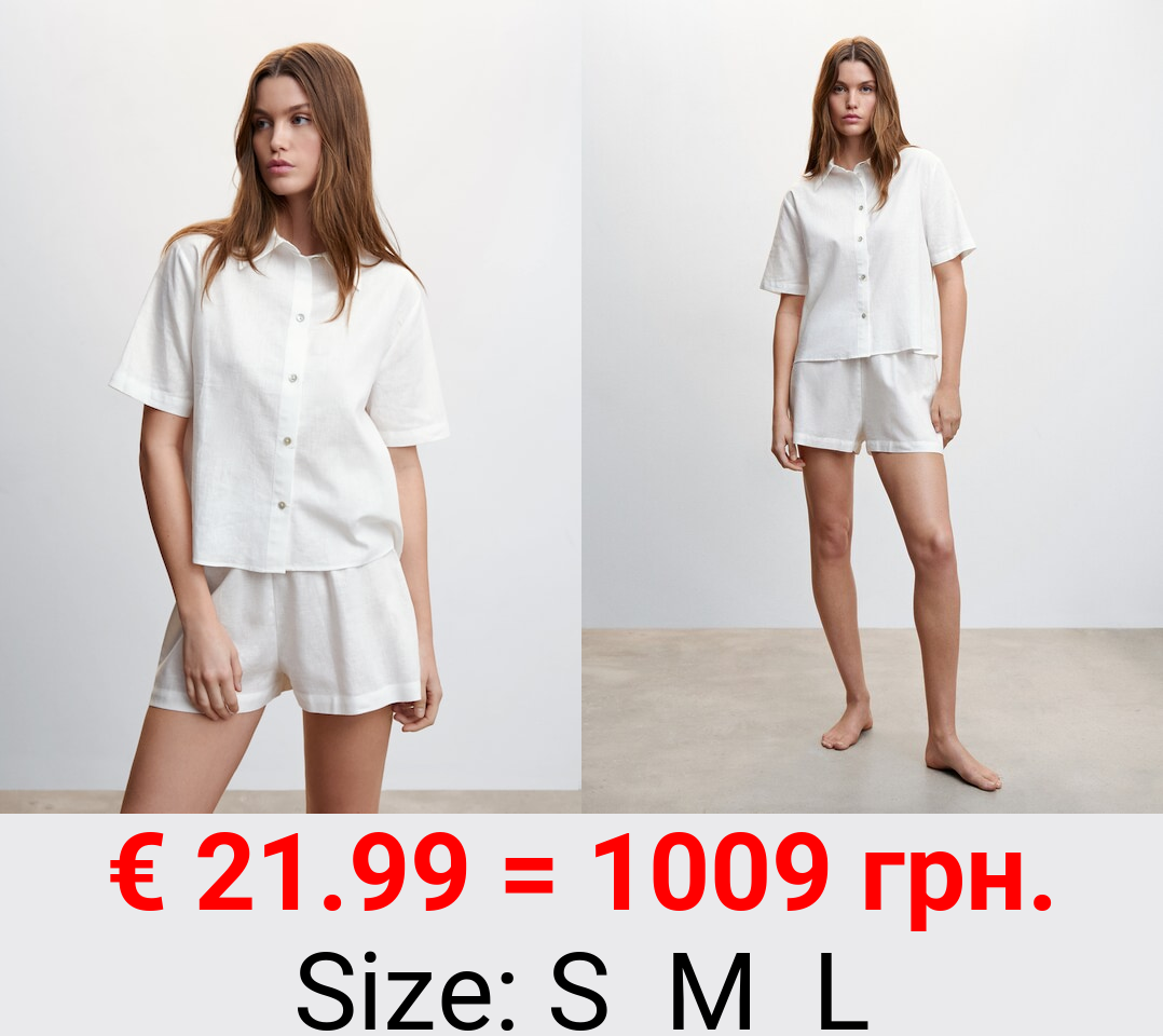 Camisa pijama lino