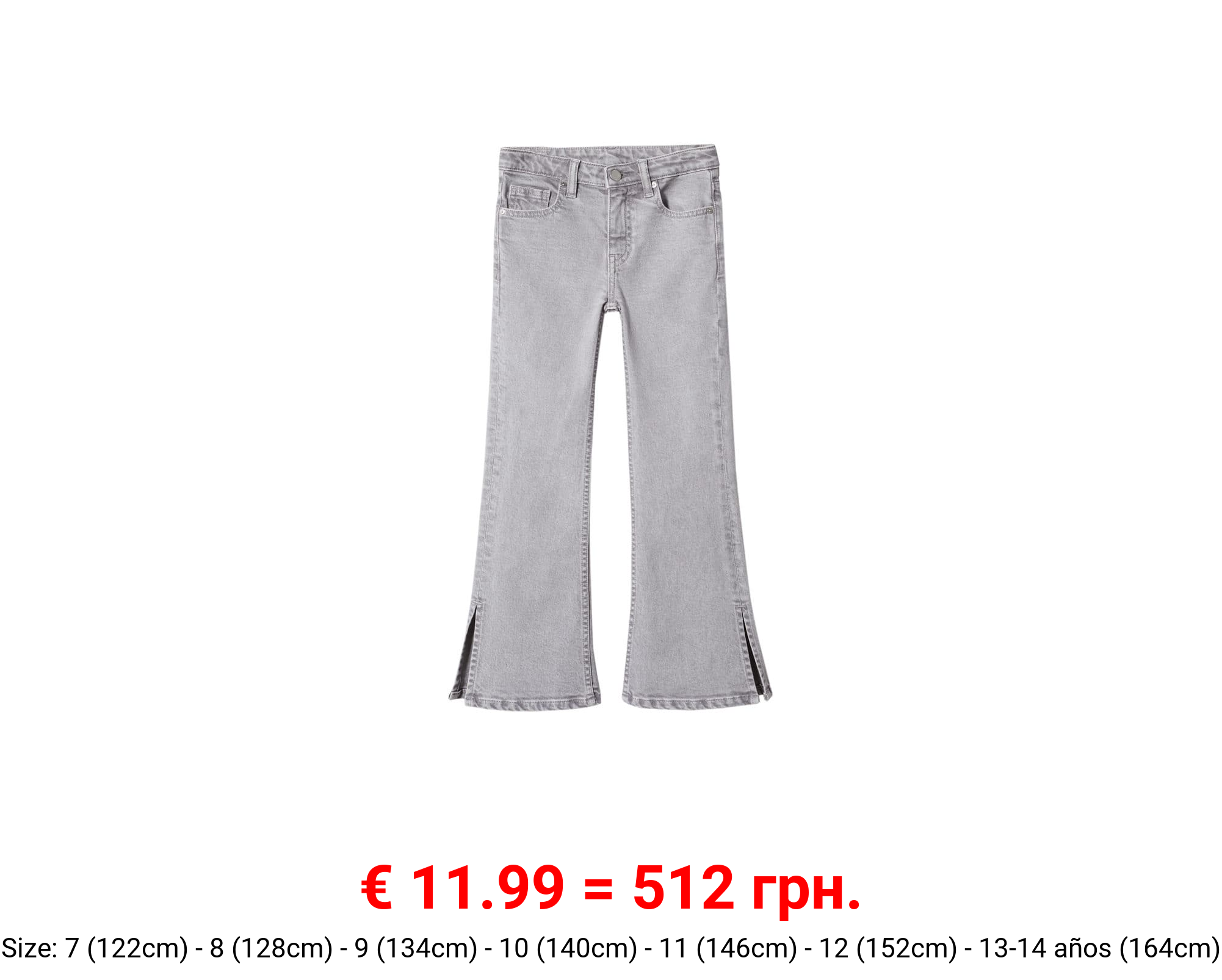 Jeans flare abertura