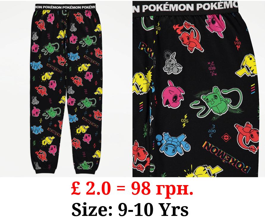 Pokémon Character Print Pyjama Bottoms