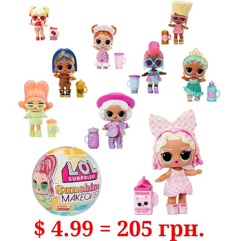 L.O.L. Surprise! Sunshine Makeover with 8 Surprises, UV Color Change, Accessories, Limited Edition Doll, Collectible Doll- Great gift for Girls age 4+