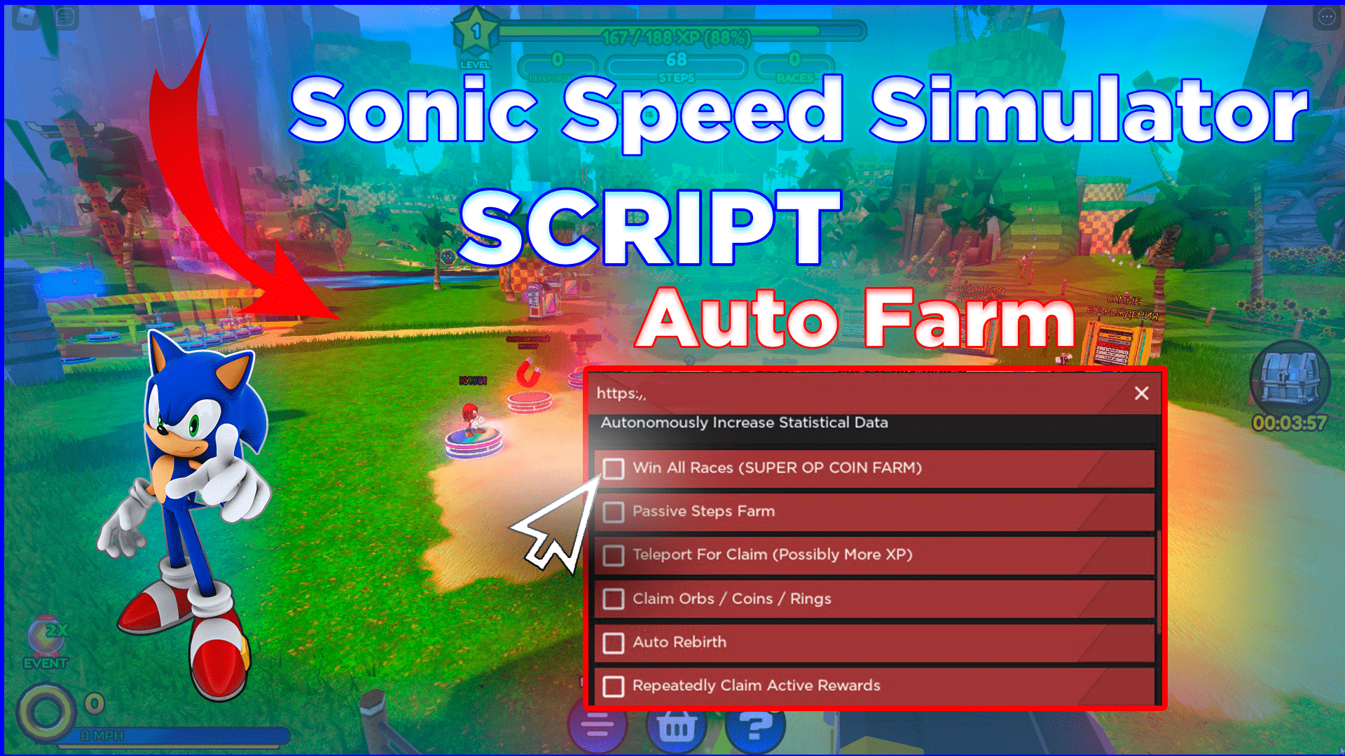 Sonic Speed Simulator Script (Working)
