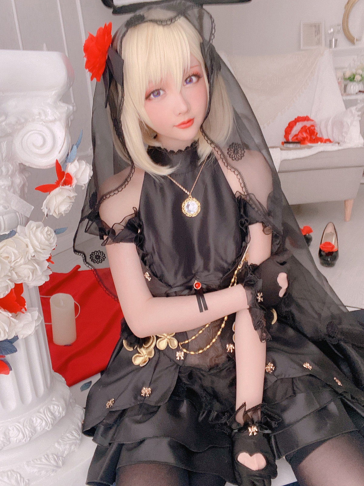 Cosplay 星之迟迟Hoshilily Z23婚纱 32