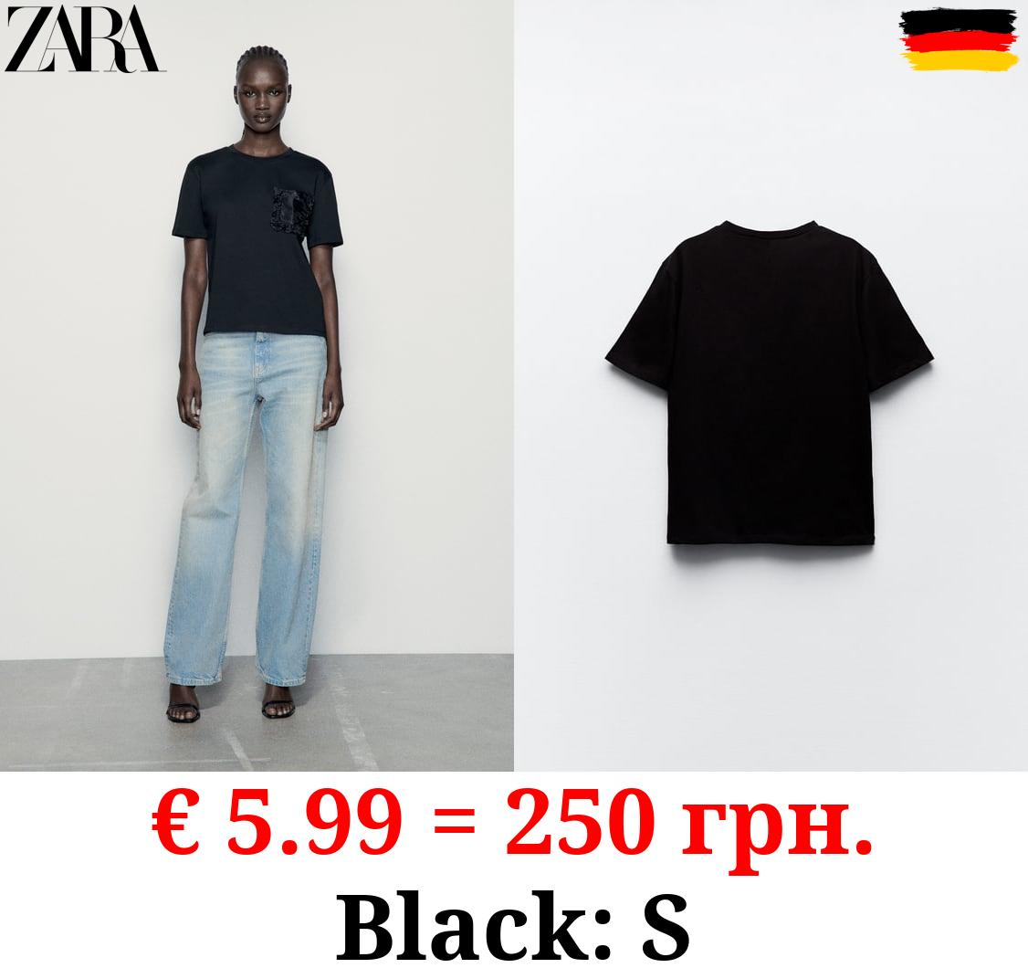 T-SHIRT WITH ORGANZA POCKET