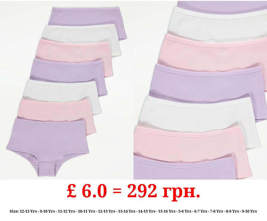 Ribbed Shorts 7 Pack