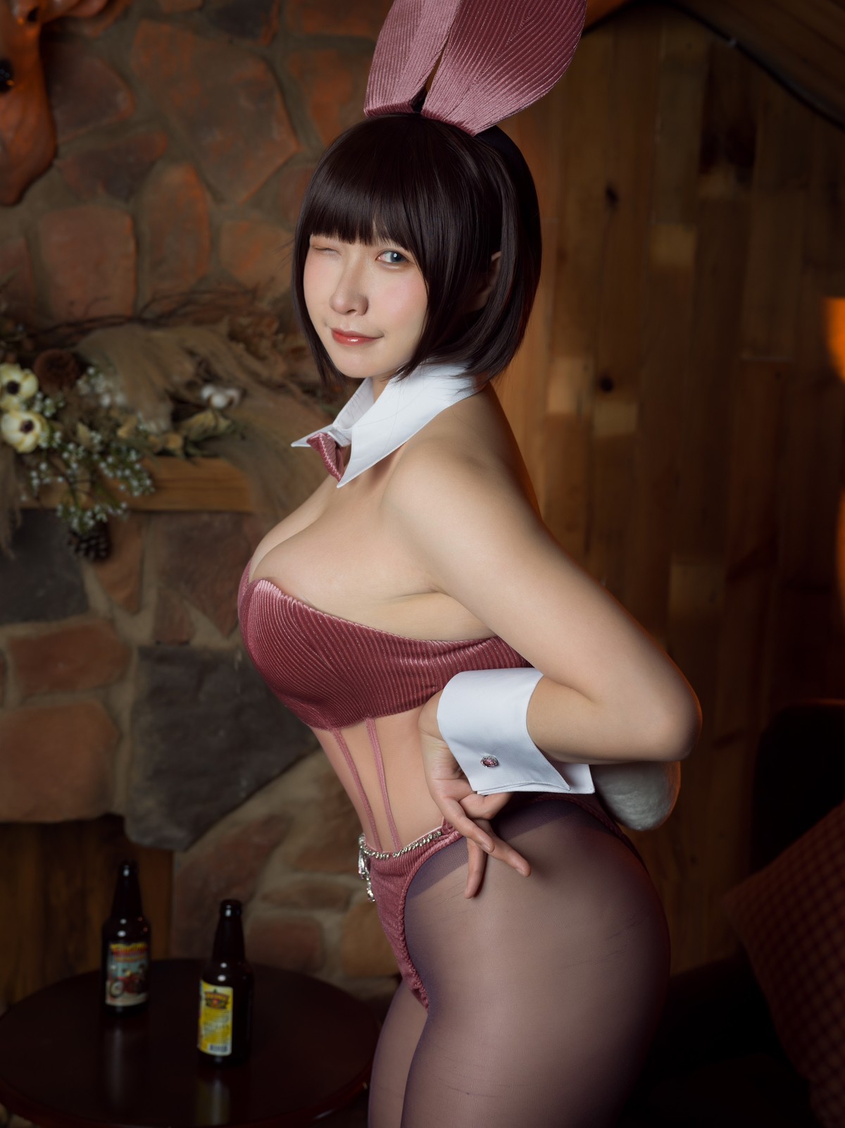麻花麻花酱 Cosplay 兔女郎 32