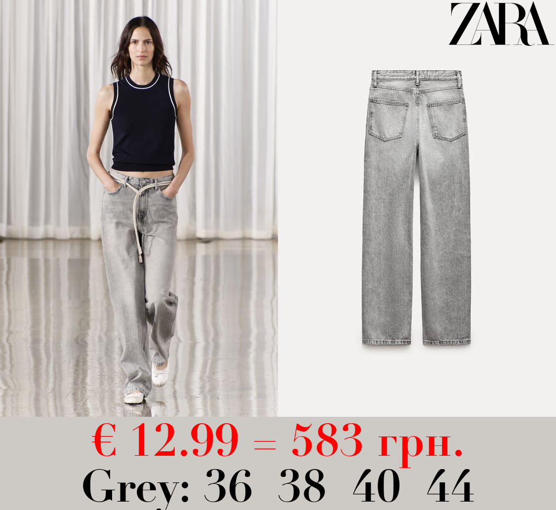 ZW COLLECTION WIDE-LEG HIGH-WAIST JEANS