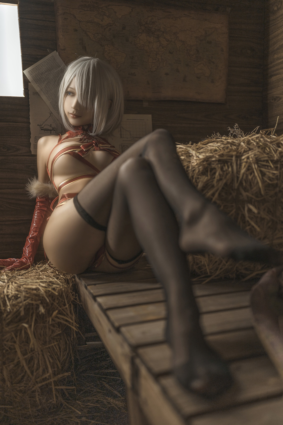 蠢沫沫 Cosplay 2B 圣诞 Christmas 21