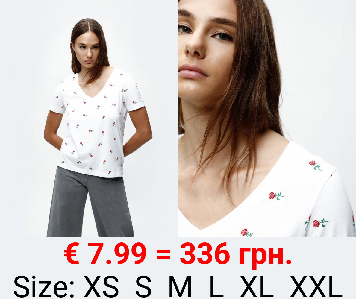 Pack of 2 basic V-neck T-shirts