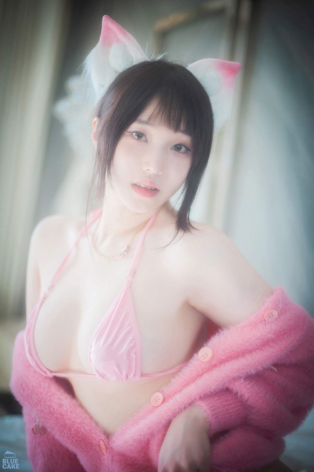 Bambi 밤비, [BLUECAKE] Naughty Cats Pink & Mint RED Set.01 26