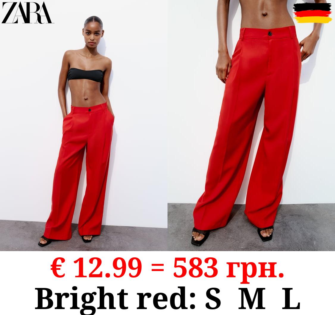 LOOSE-FITTING DARTED TROUSERS