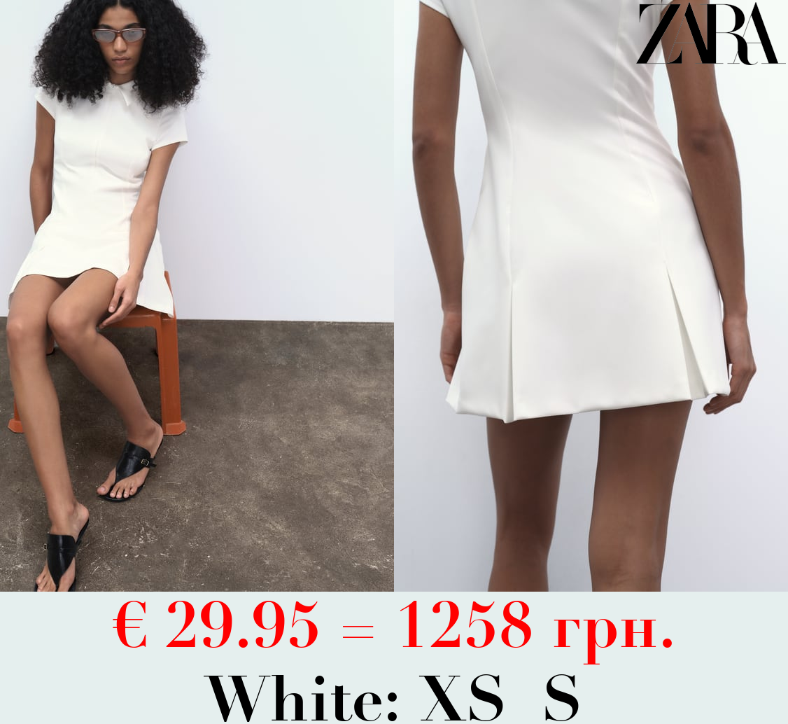 BOX PLEAT SHIRT DRESS