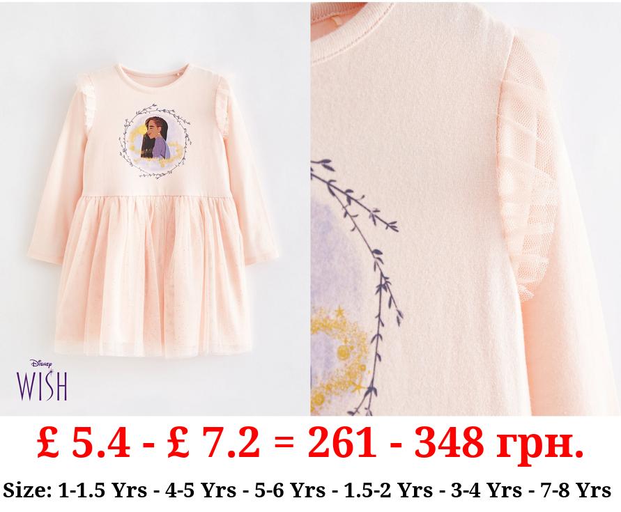 Disney Wish Pink Long Sleeve Tutu Dress