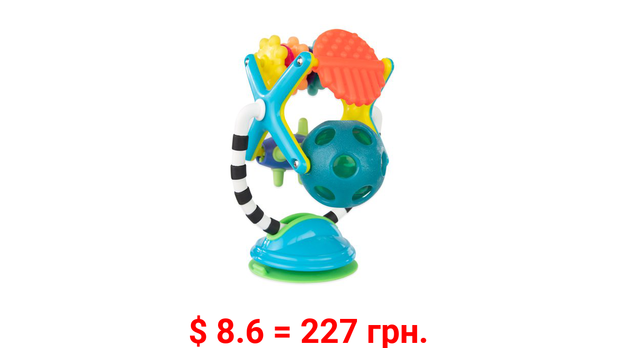 Sassy Teethe & Twirl Sensation Station 2-in-1 Suction Cup Baby High Chair Tray Toy - 6+ Months