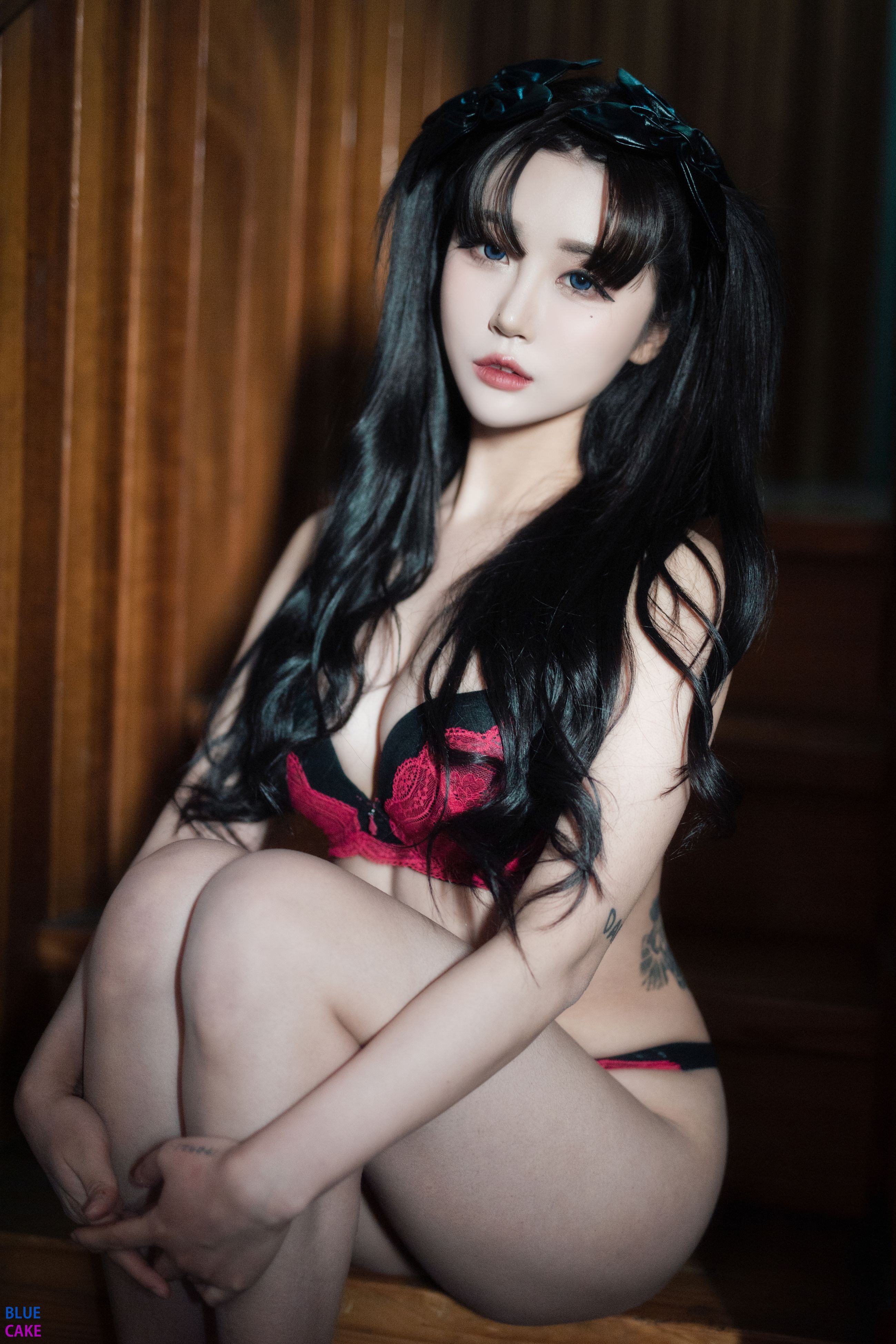 Bomi (보미) - NO.015 [BLUECAKE] &Zia (지아) Fate Saber x Thosaka Rin -Lingerie ver [128P-1.65GB] 38