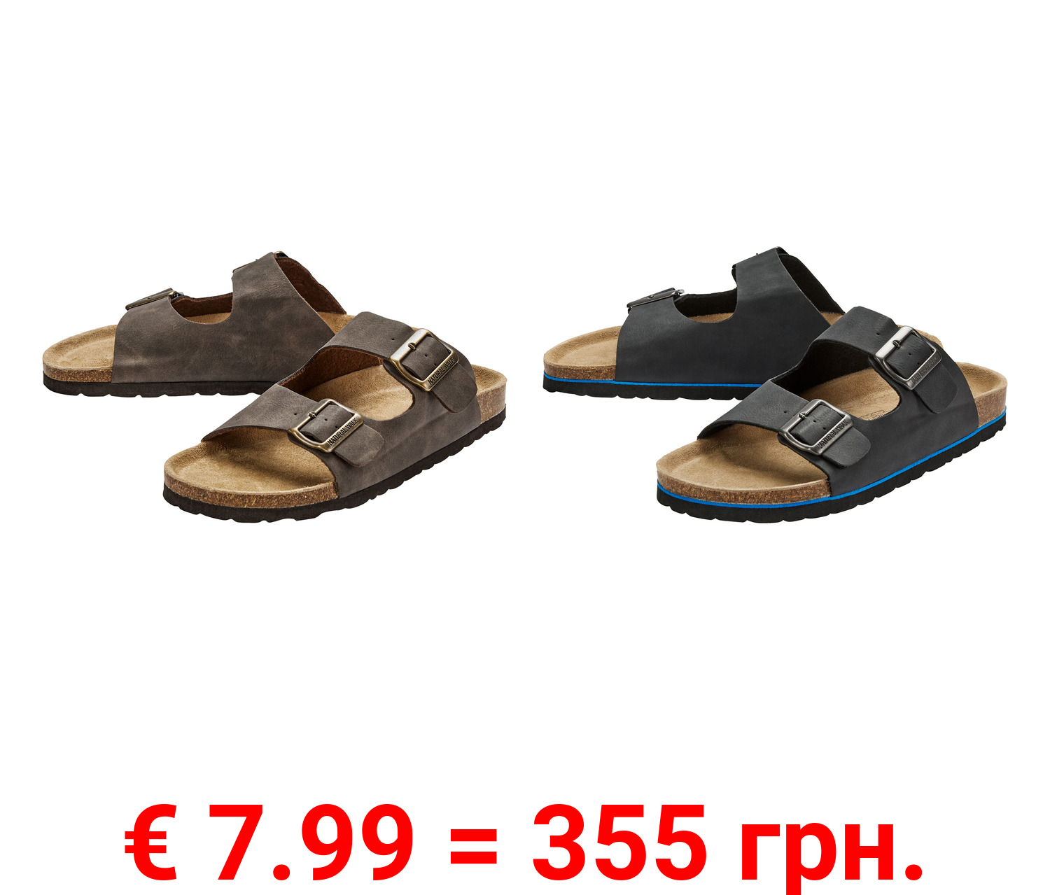 LIVERGY® Herren Pantolette mit Tieffußbett