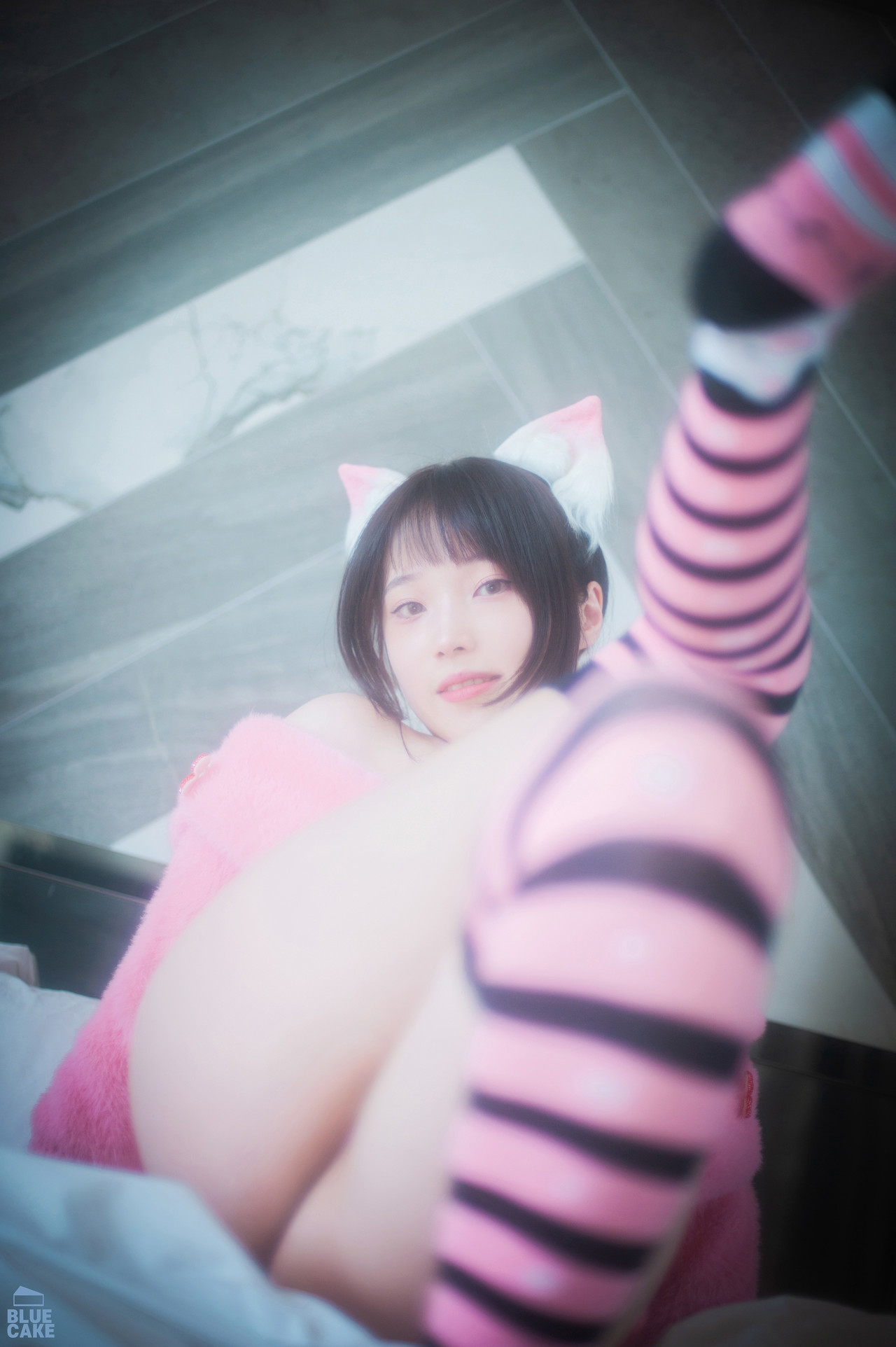 Bambi 밤비, [BLUECAKE] Naughty Cats Pink & Mint RED Set.01 18