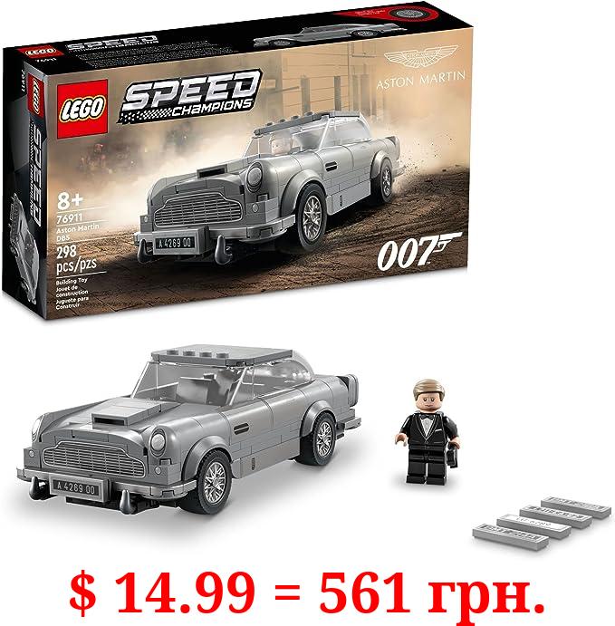 Lego Speed Champions 007 Aston Martin DB5 76911 Building Toy Set Featuring James Bond for Kids, Boys and Girls Ages 8+ (298 Pieces), 10.32 x 5.55 x 2.4 inches