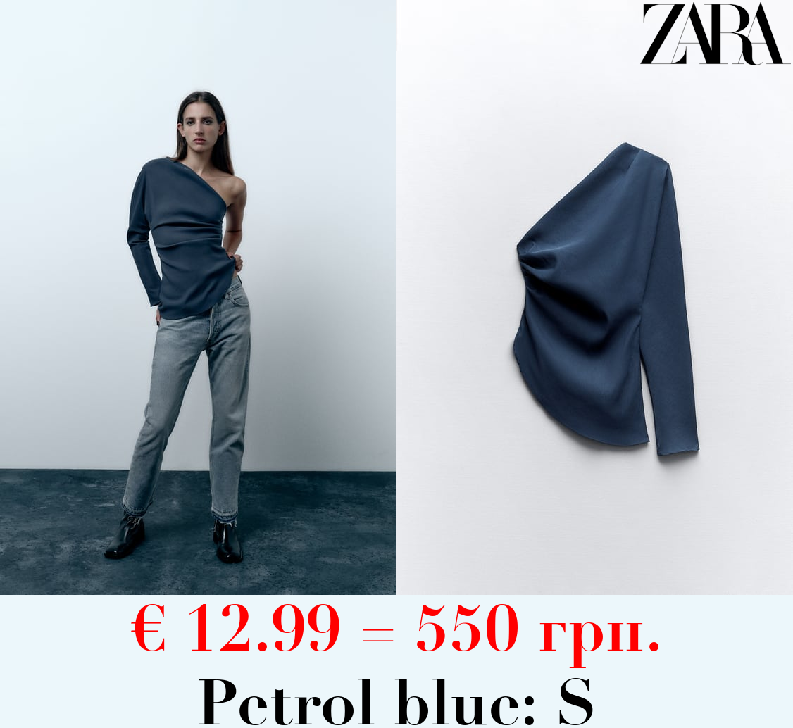 ASYMMETRIC TOP WITH GATHERED DETAIL