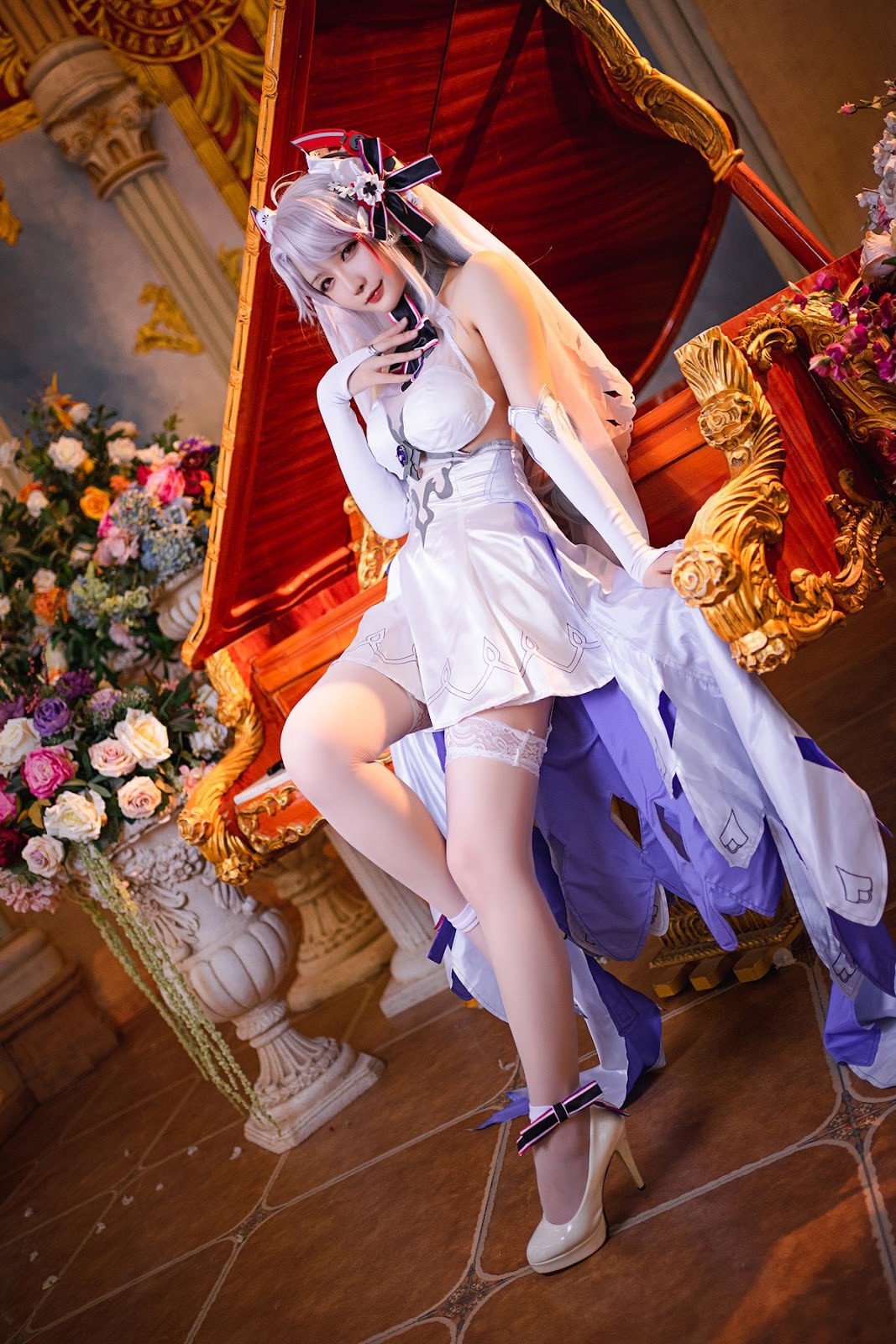 Cosplay 星之迟迟Hoshilily 秘密花园 欧根婚纱 12