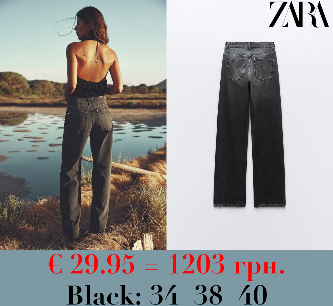 Z1975 STRAIGHT-FIT HIGH-WAIST LONG LENGTH JEANS