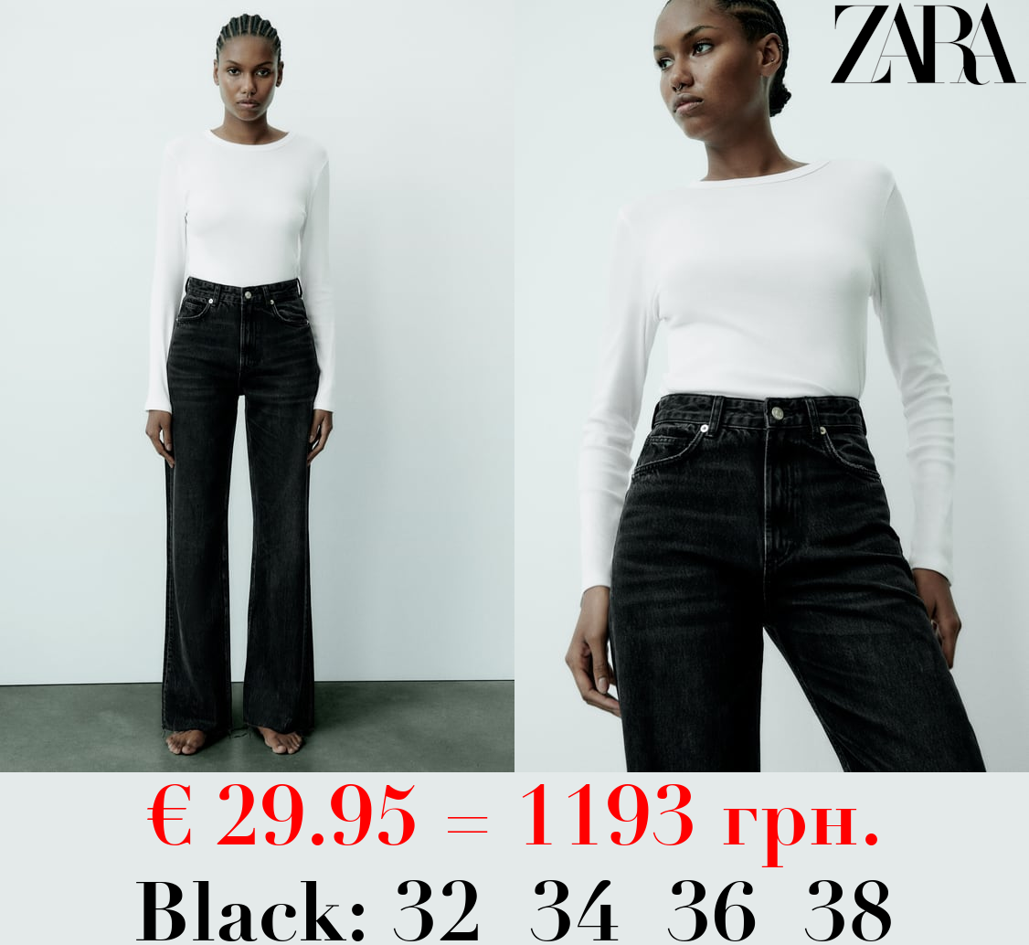 TRF HIGH-RISE WIDE-LEG JEANS