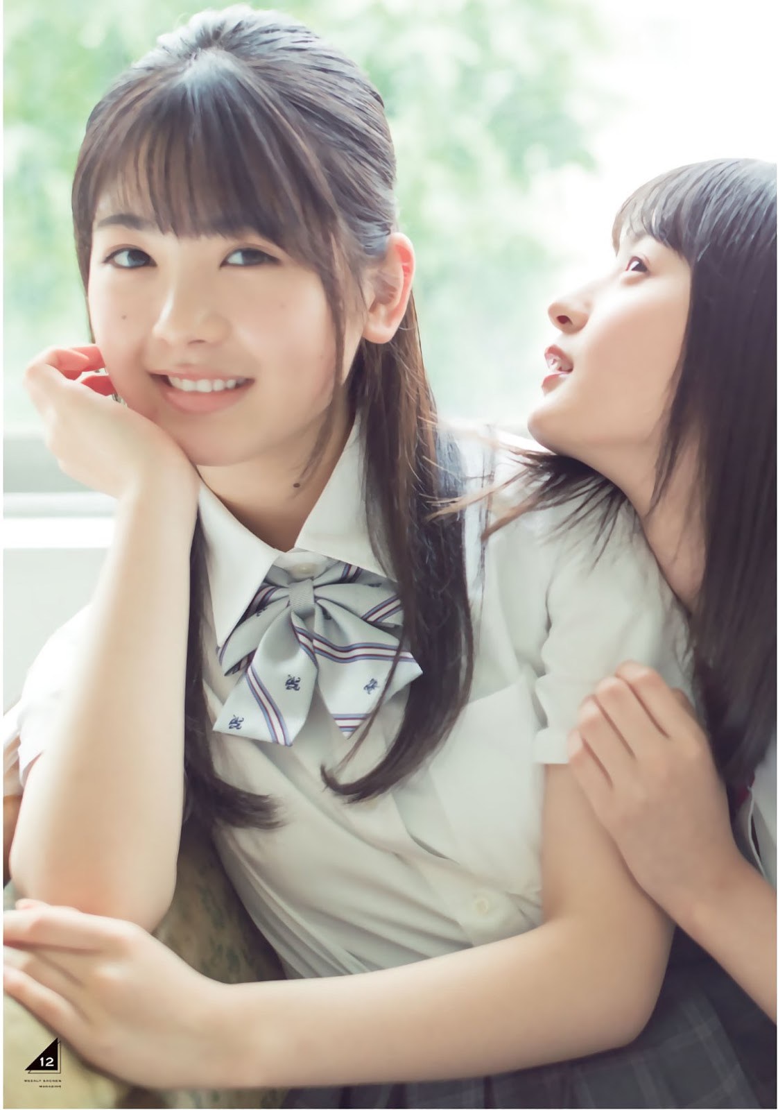 Sakura Endo 遠藤さくら, Ayame Tsutsui 筒井あやめ, Haruka Kaki 賀喜遥香, Shonen Magazine 2019 No.38 (少年マガジン 2019年38号) 5