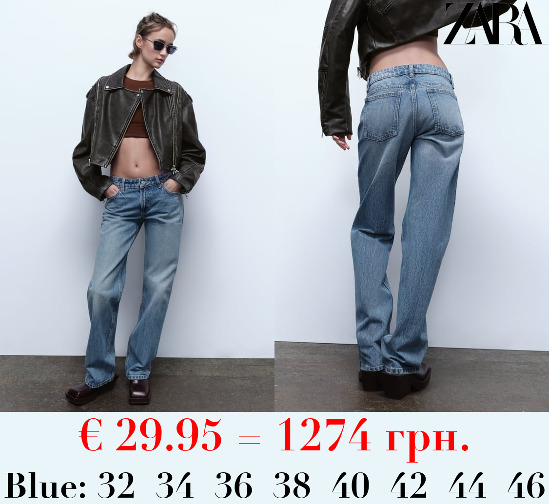 TRF STRAIGHT LOW-RISE JEANS