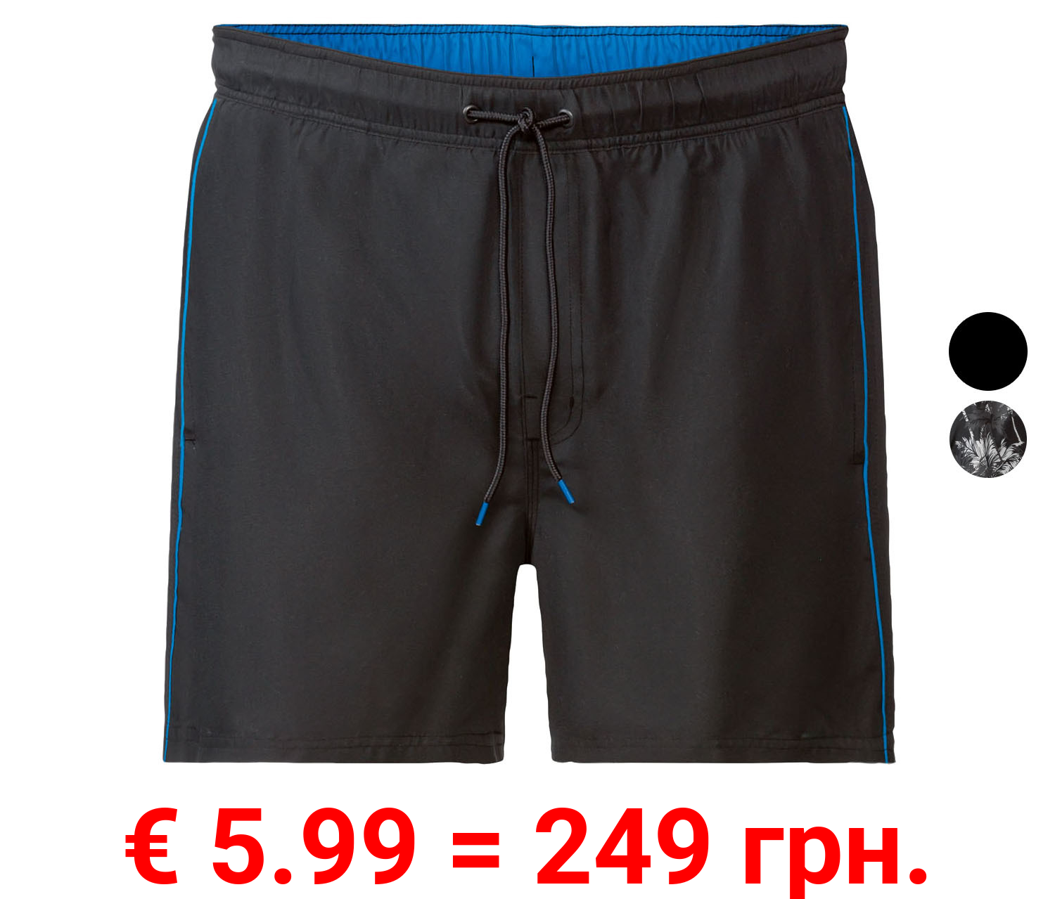 LIVERGY® Herren Badeshorts, pflegeleichte Qualität