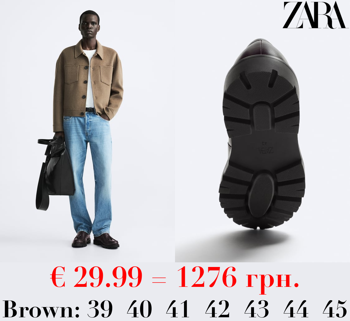 LEATHER TASSEL LOAFERS