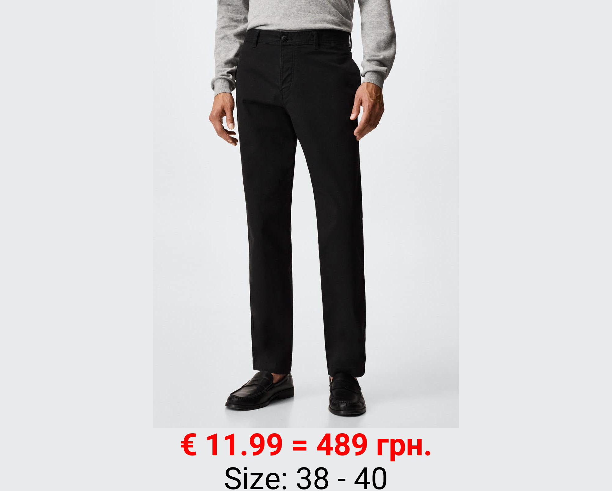 Pantalón chino straight fit
