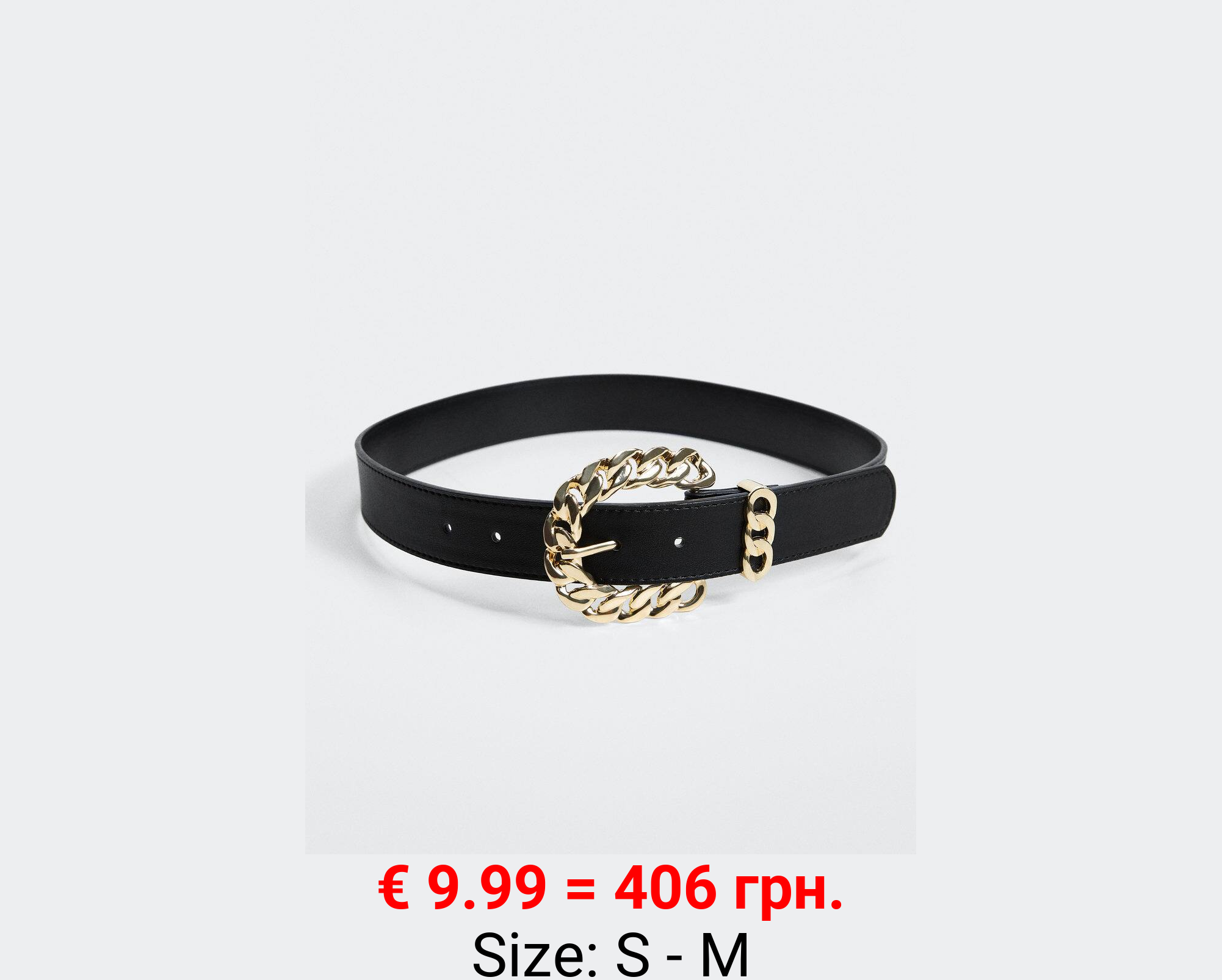 Cinturón hebilla metálica