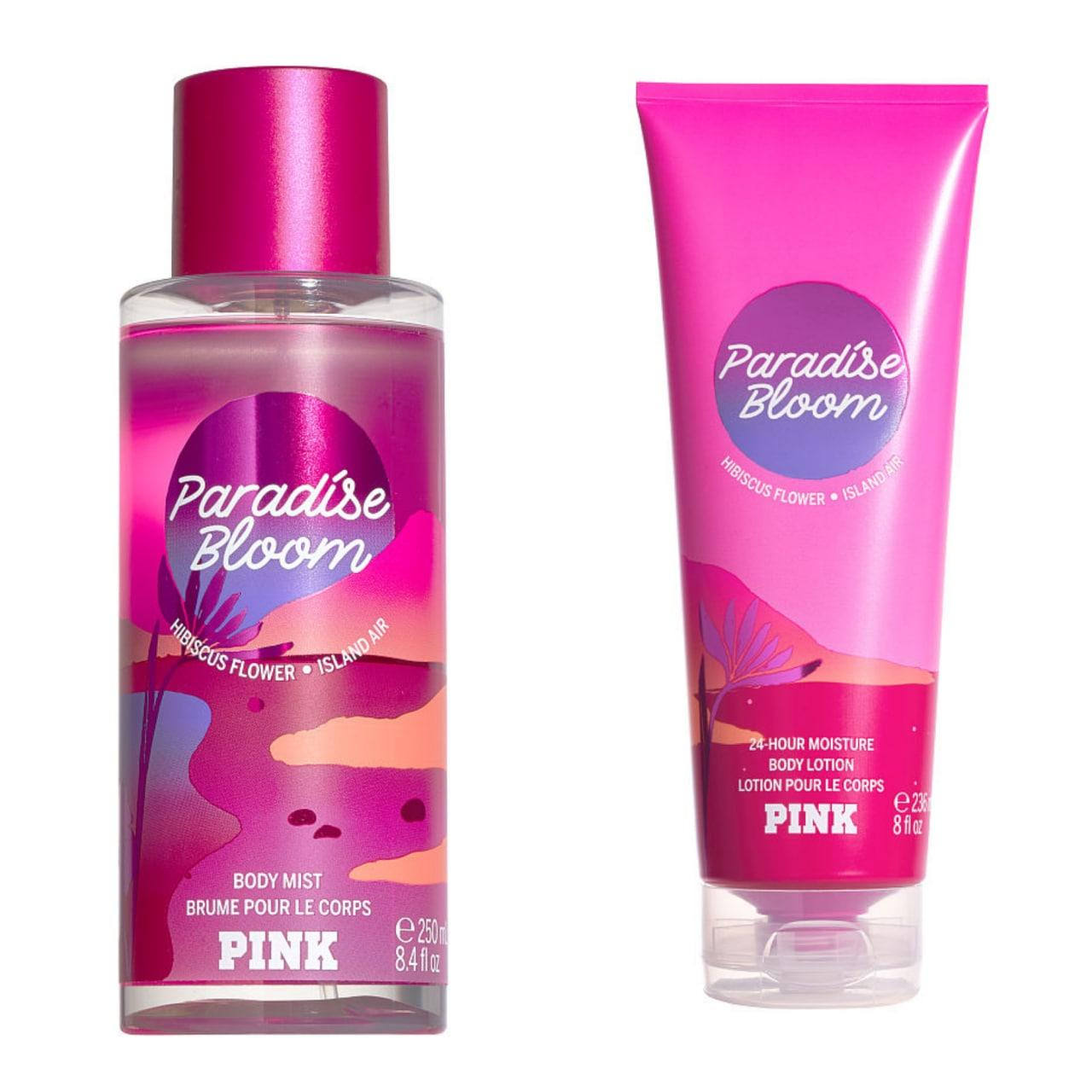 Body paradise. Body Mist Pink Paradise. Paradise Bloom Pink спрей.