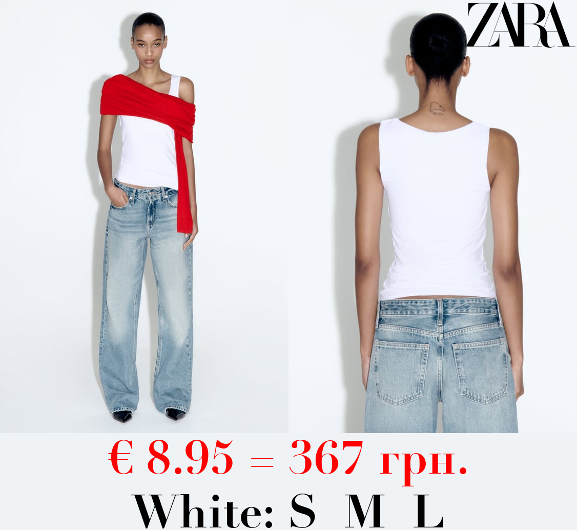 POLYAMIDE TOP WITH WIDE STRAPS