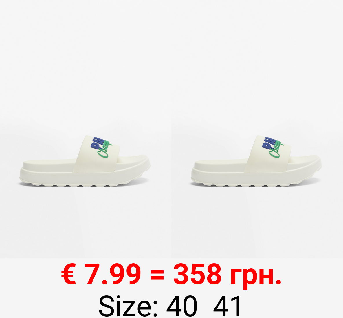 Platform pool sandals