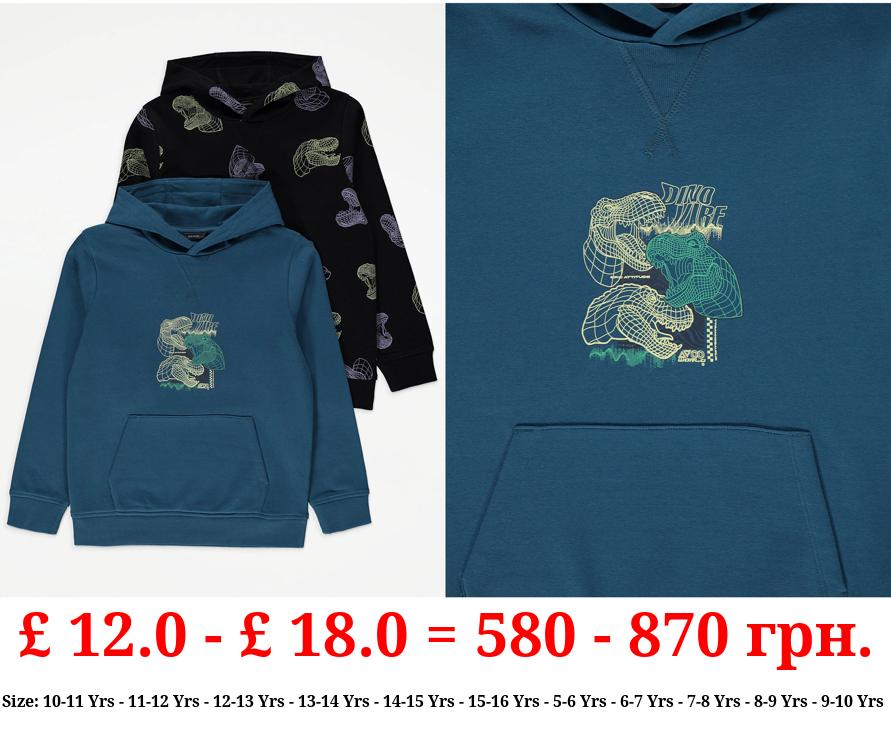 Dinosaur Graphic Hoodies 2 Pack