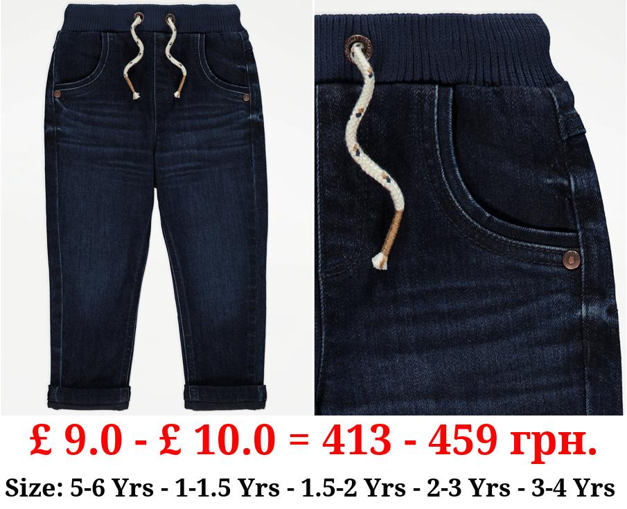 Indigo Dark Wash Relaxed Jeans